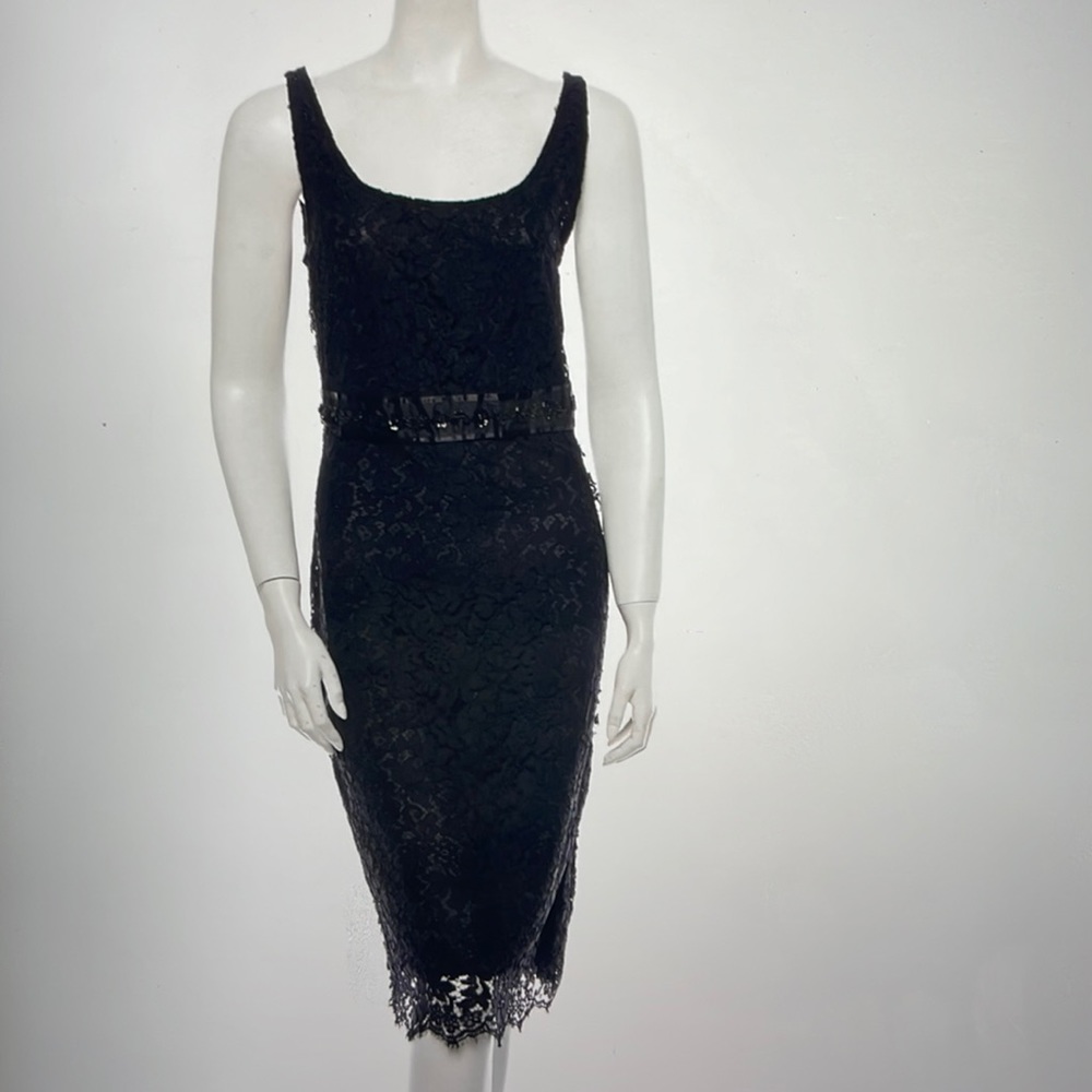 Blumarine lace black dress